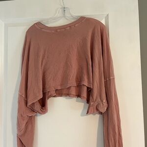 Urban Outfitters- out from under. Light pink cropped t shirt